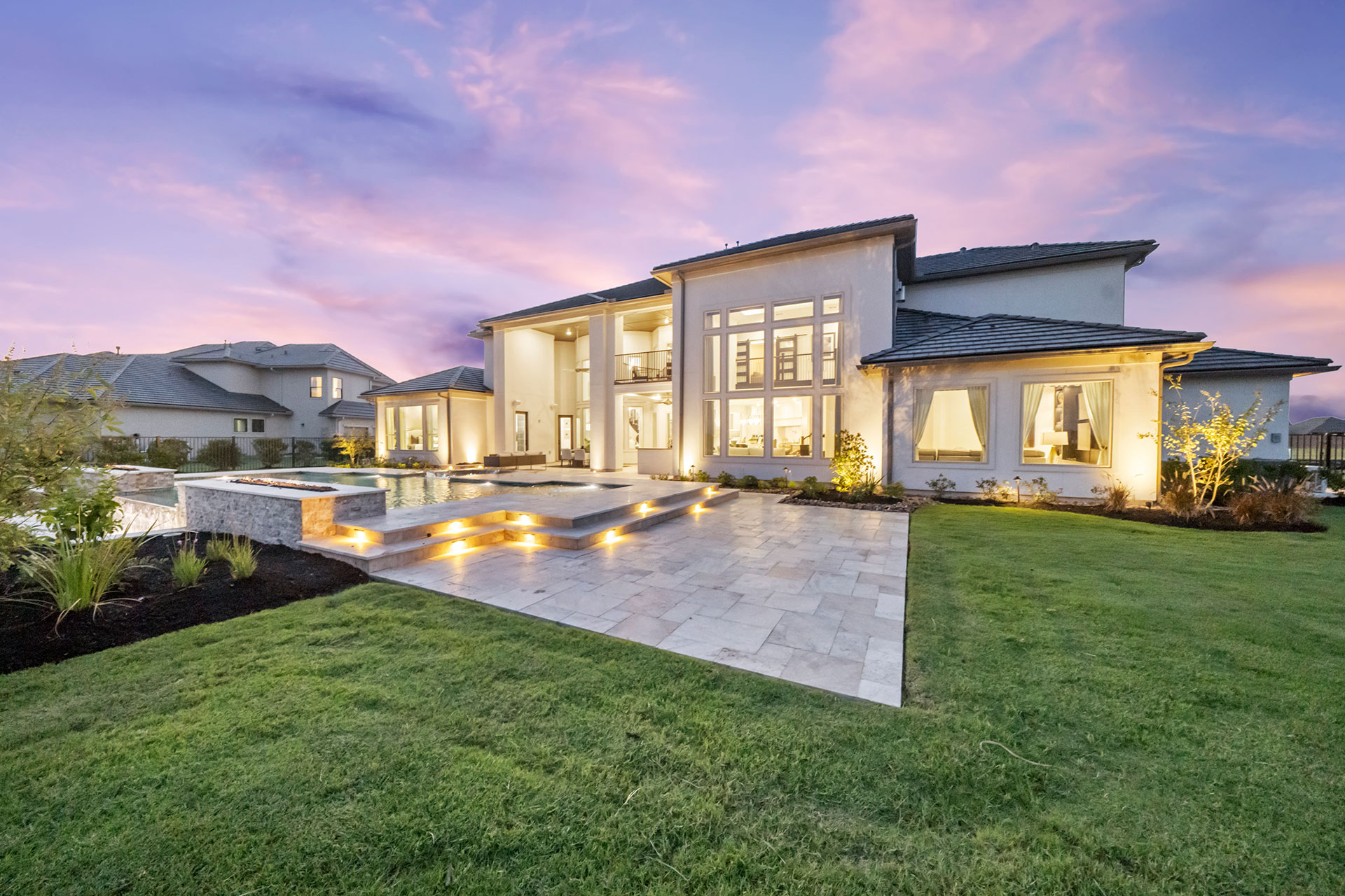 Newmark Model Home Bridgeland Maddox Custom Pools & Landscaping