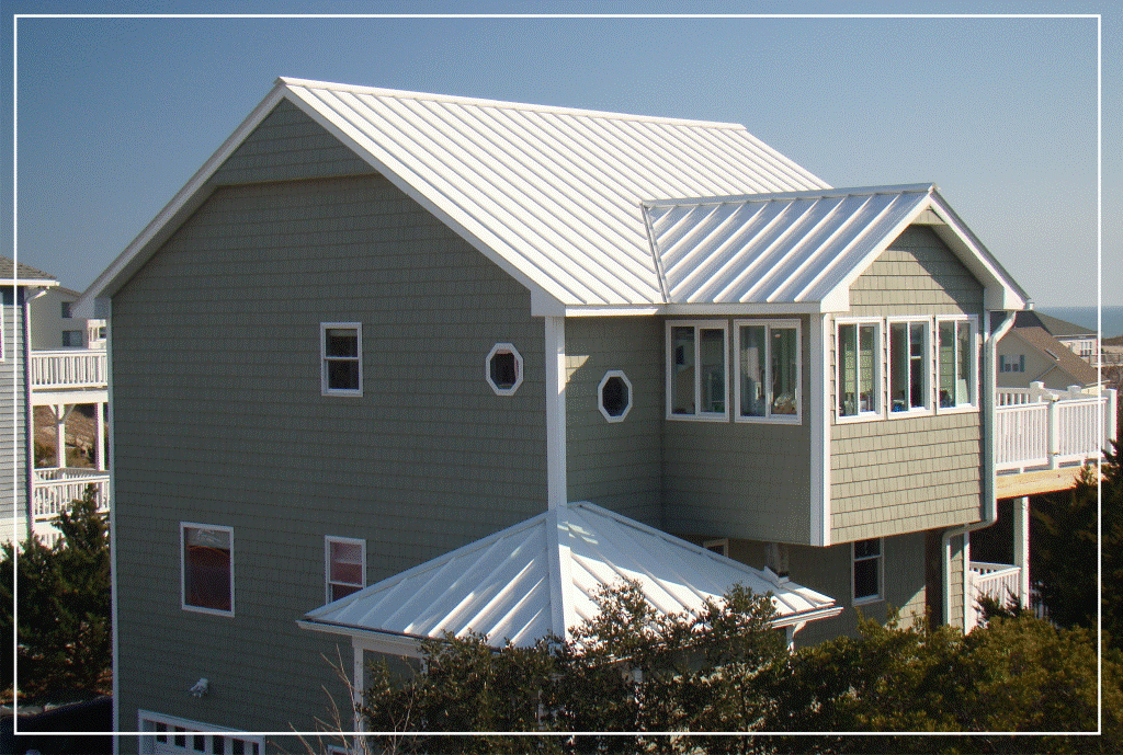 White Roof House & 110 Wyndward Court Atlantic Beach NC Bone White