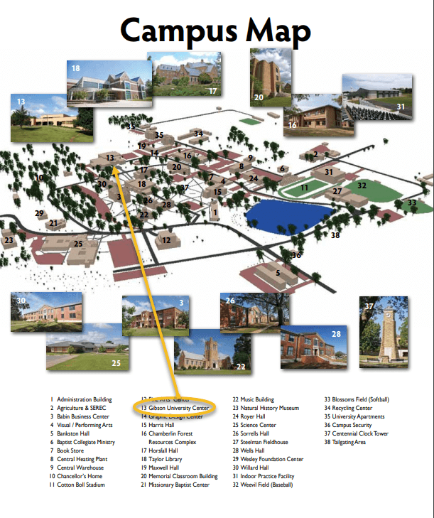 Uni Campus Map MADD Victim Impact Panels