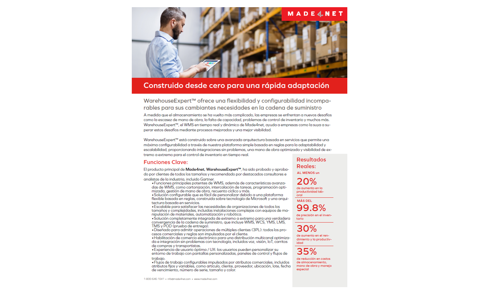 WarehouseExpert Sales Sheet Spanish