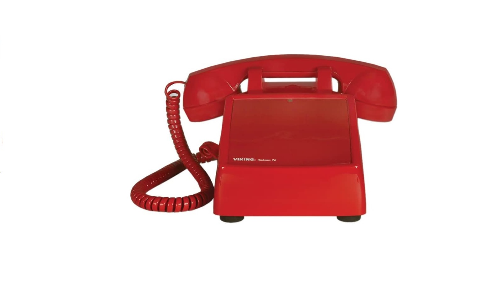 Viking K1500PD Desk Phone With Ringer No KeyPad Red Color K1500PD
