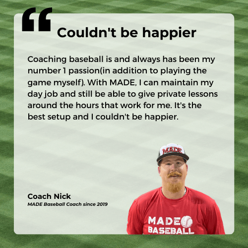 Apply to be a MADE Baseball coach
