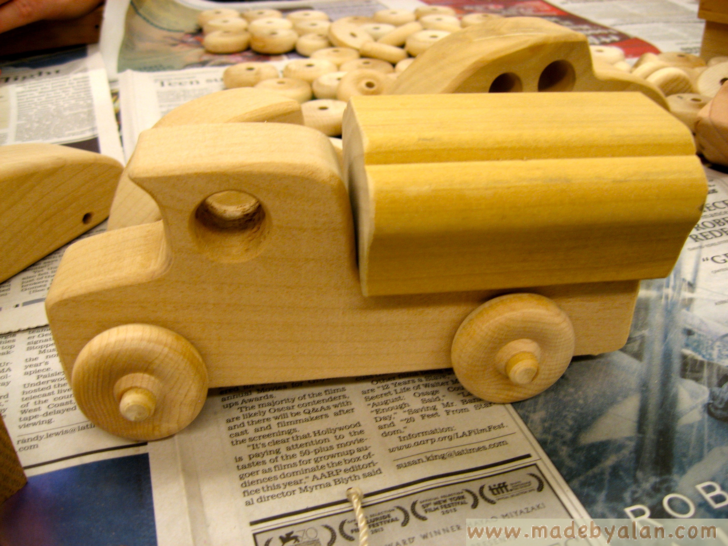 Making Wooden Toy Cars For Charity Made by Alan