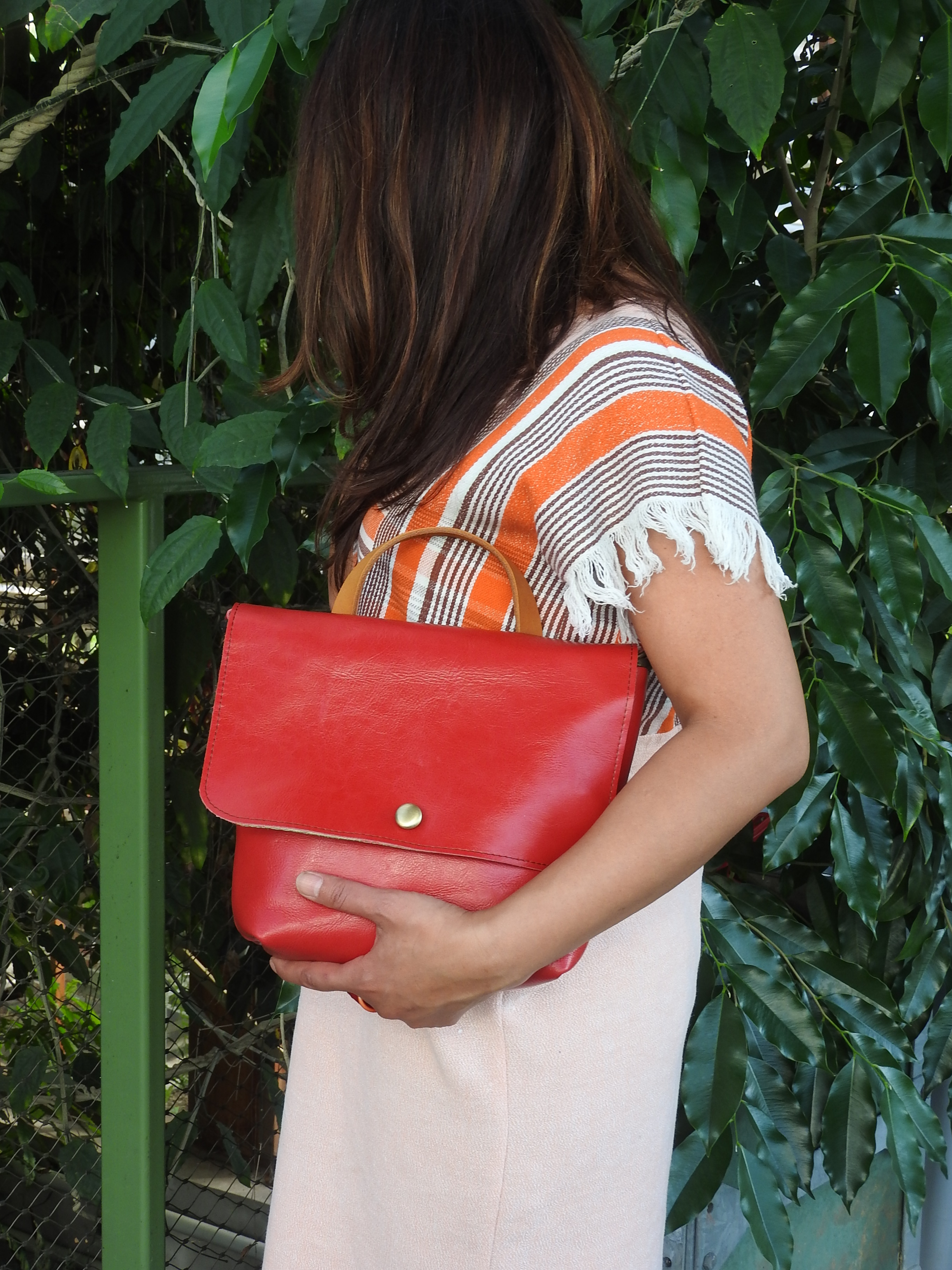 Red small shoulder bag MadebyDede