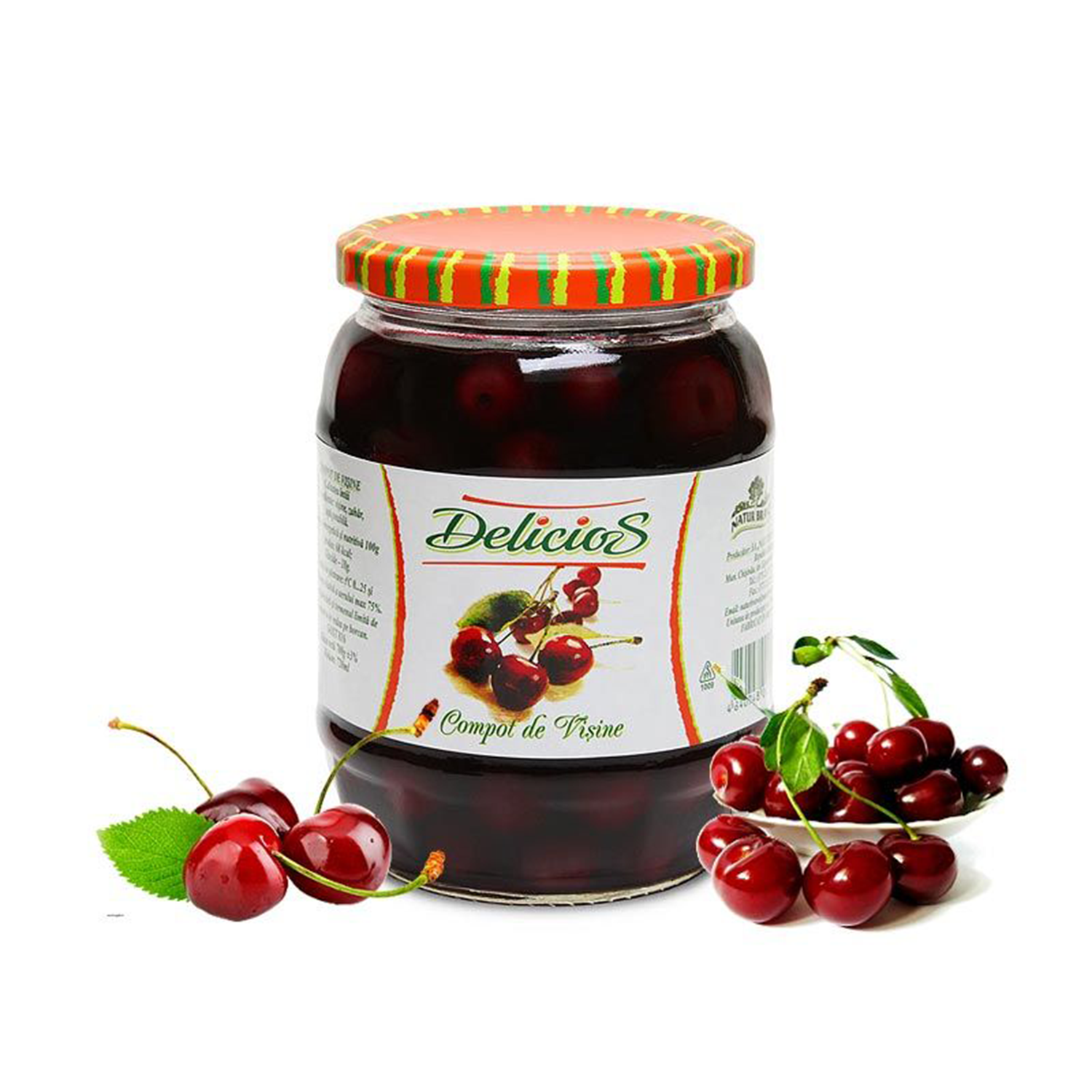 Sour cherry compote Natur Bravo Products Made In Moldova Canned