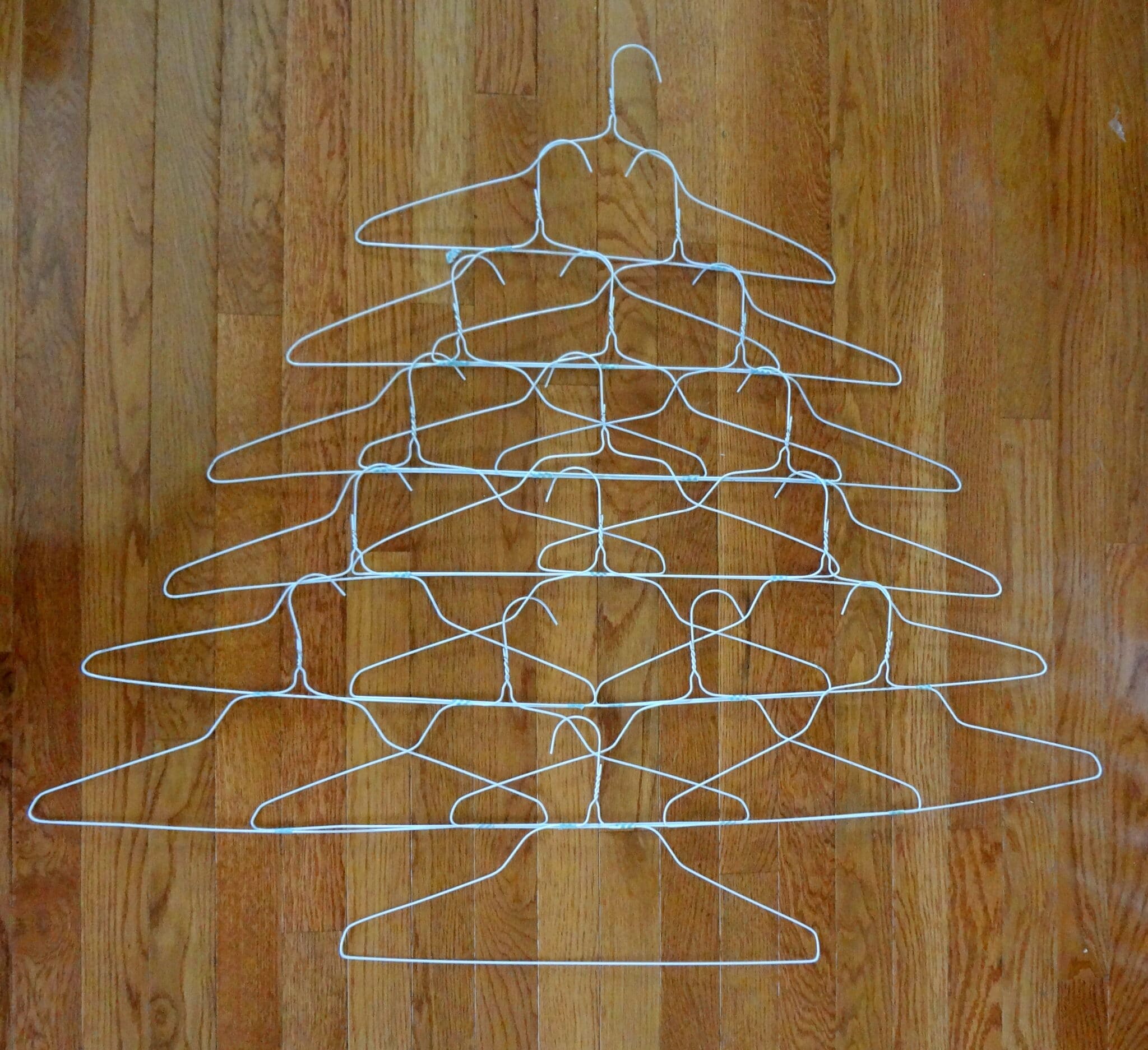 Quirky Wire Hanger Holiday Card Holder Made in a Day