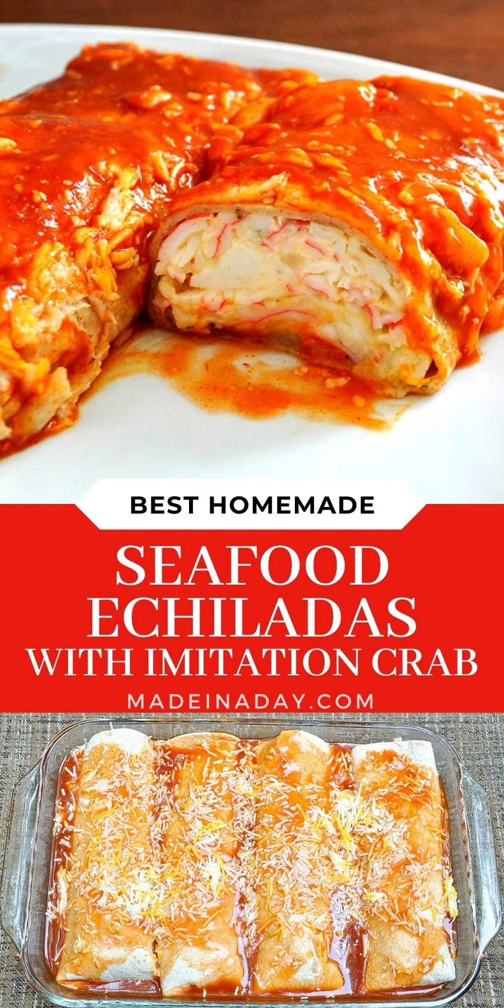 Seafood Enchiladas With Imitation Crab