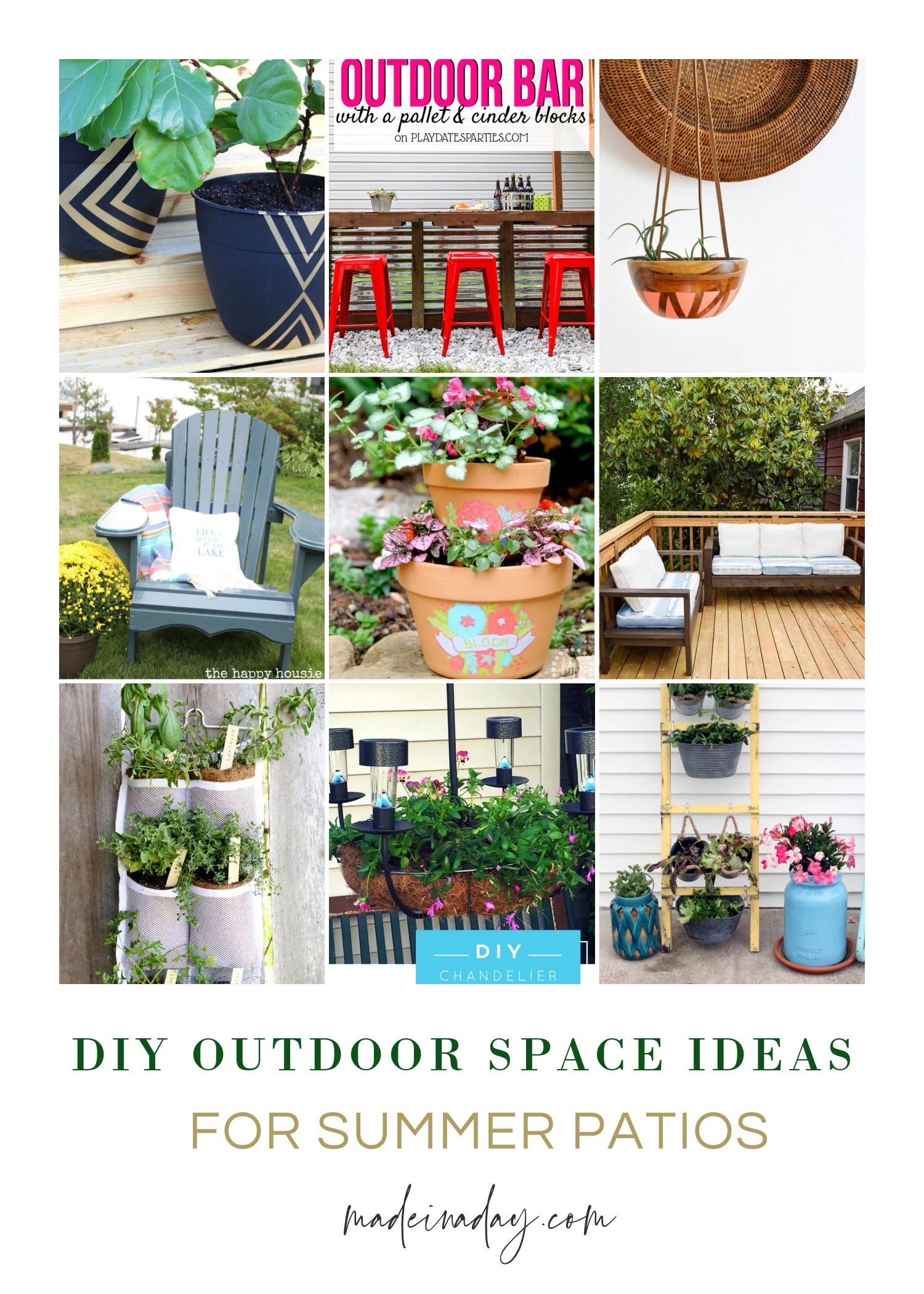 DIY Outdoor Space Ideas For Summer Patios Made In A Day