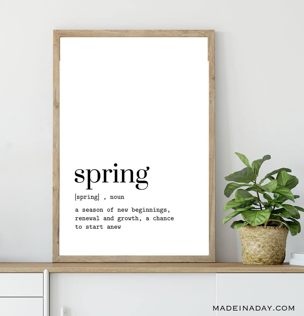 Fresh Minimal Spring Wall Art Printables Made In A Day