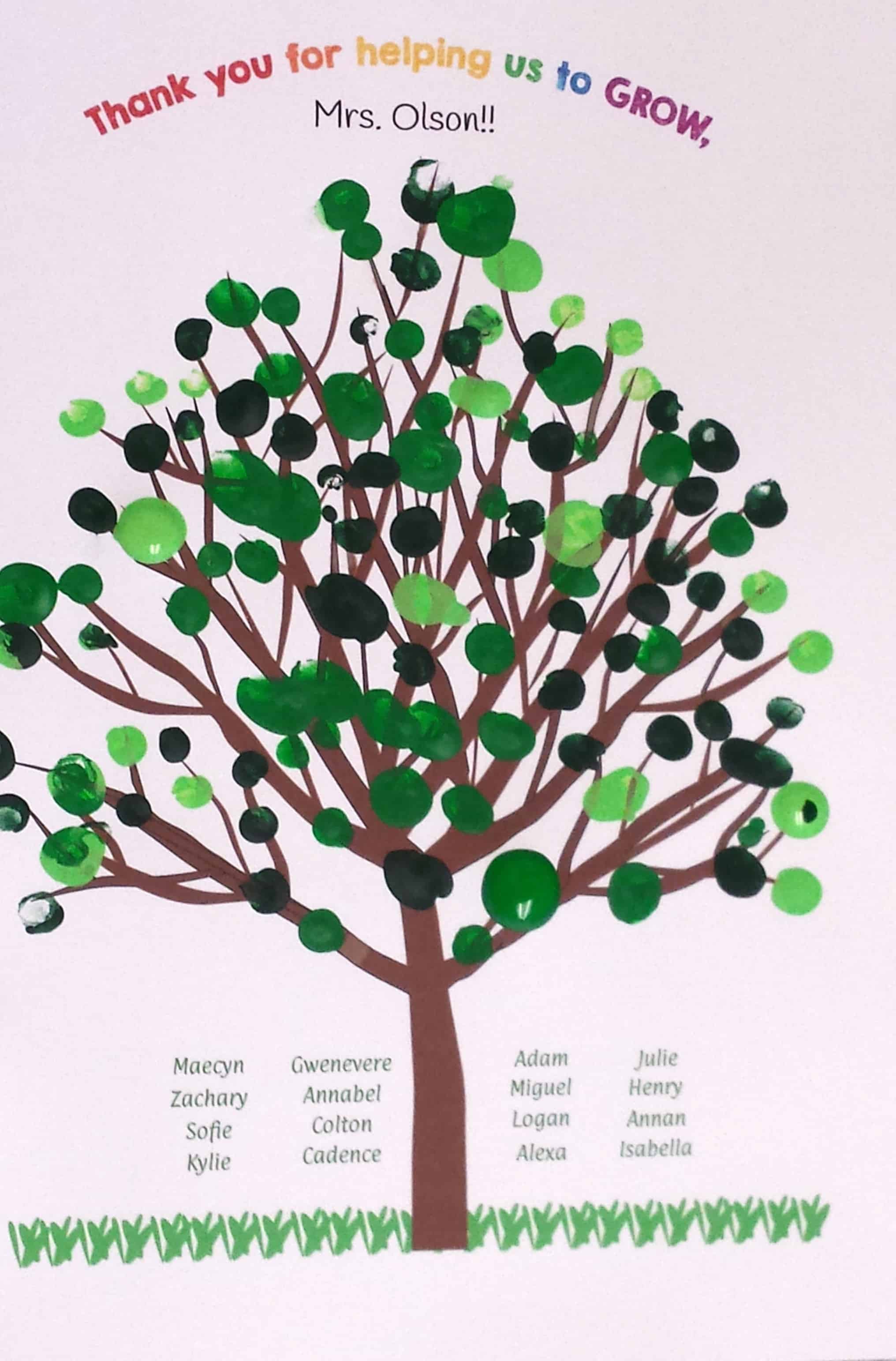 fingerprint tree a touching gift idea made in a pinch
