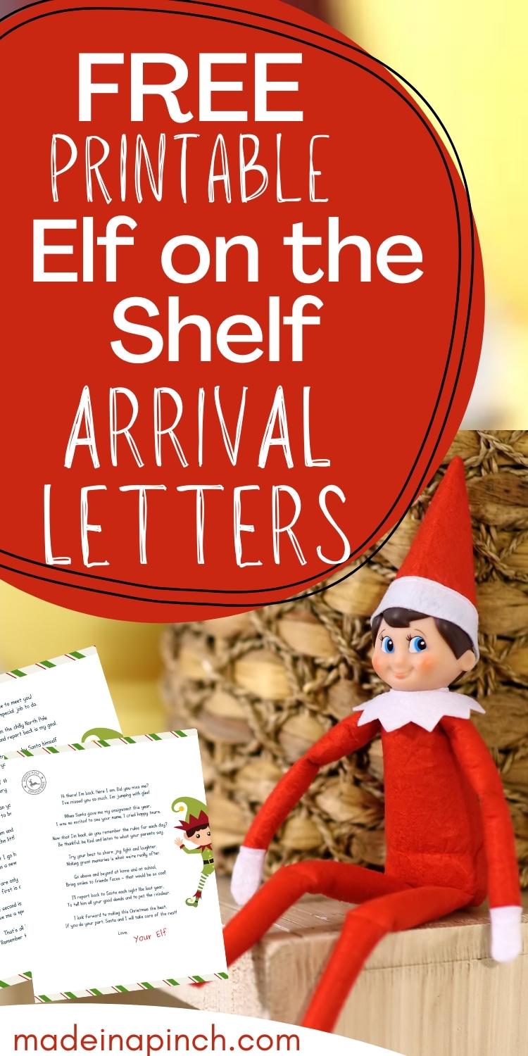 Elf On The Shelf Arrival Letter Template