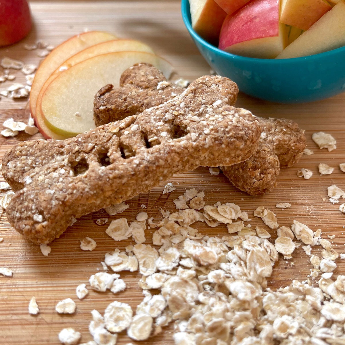 Fruit & Oat Bone Dog Biscuits Made in Jersey