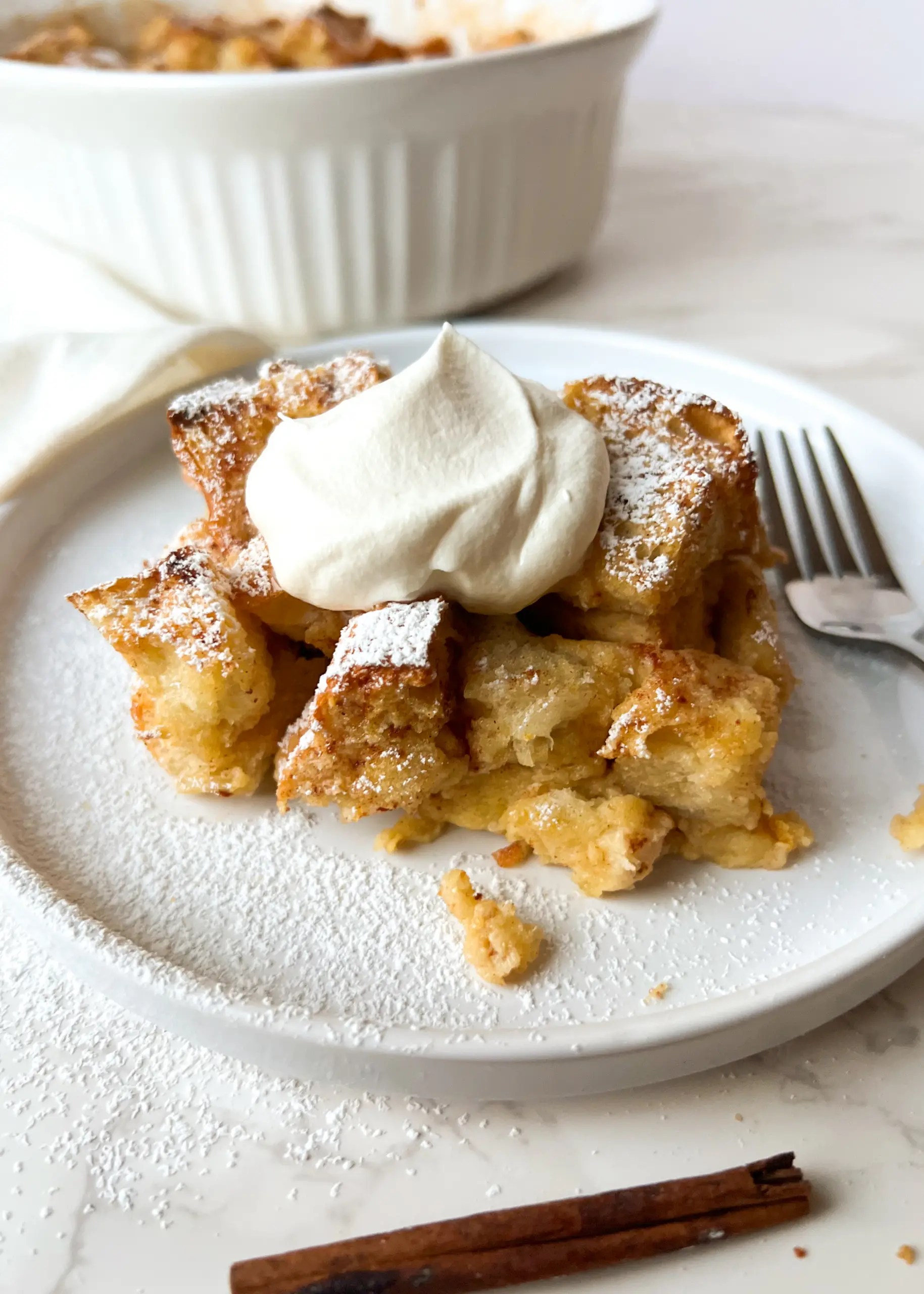 Eggnog Bread Pudding Made in Motherhood