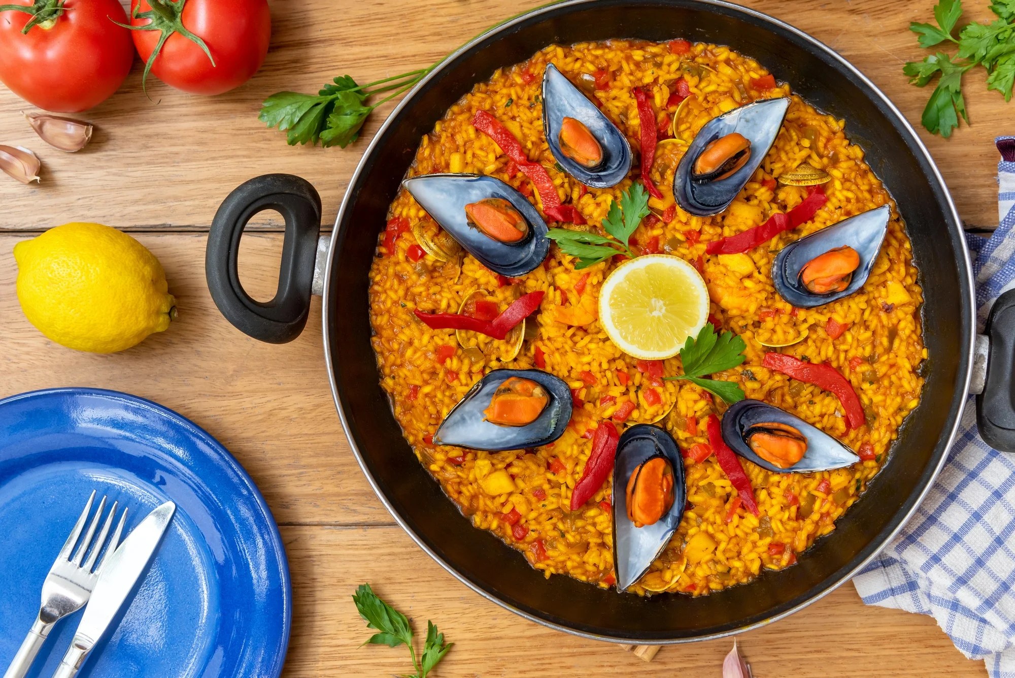 Paella Opskrift 46 Pers. Made In Spain