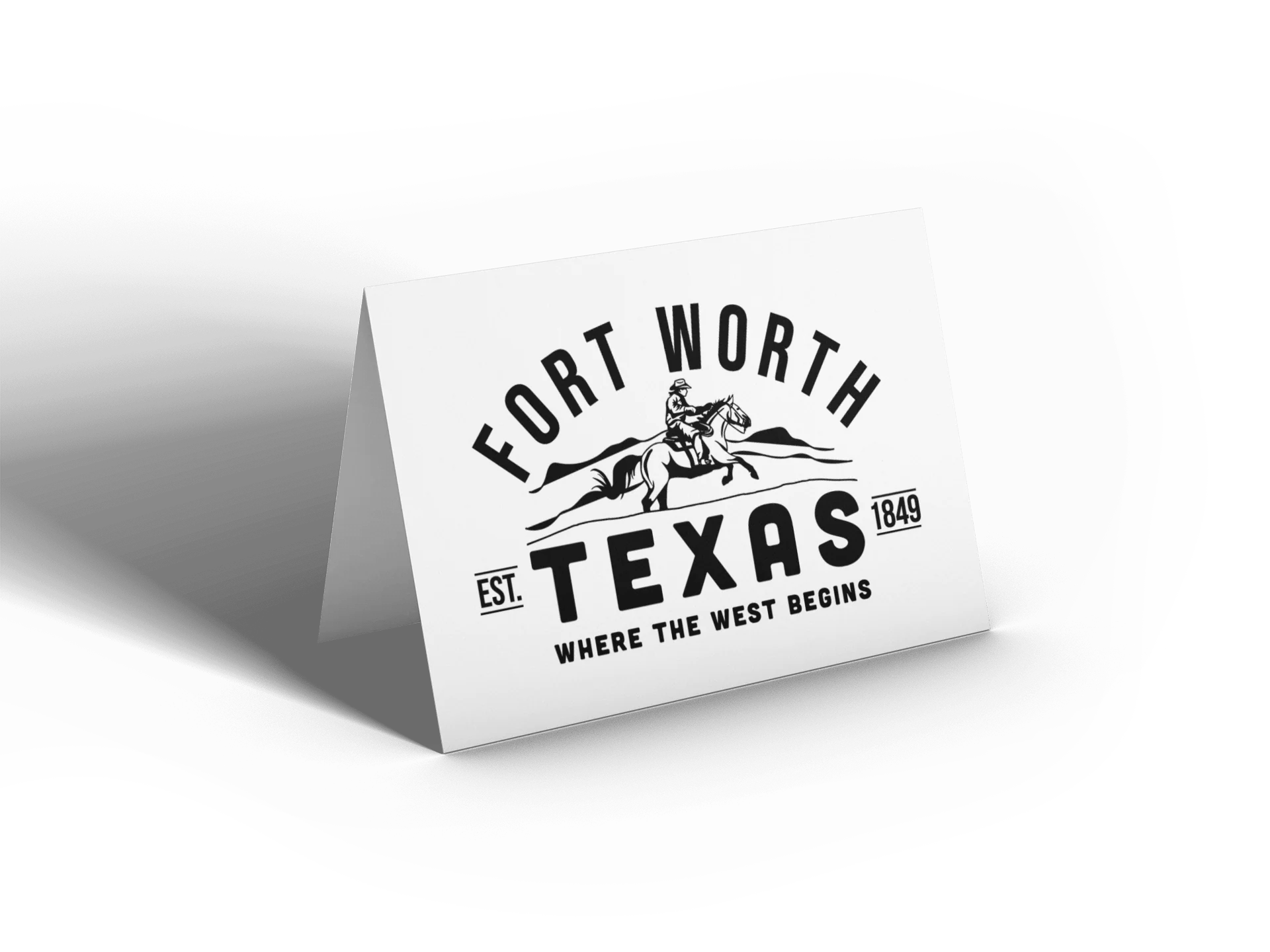 Fort Worth Texas Note Card Made in Texas Co.