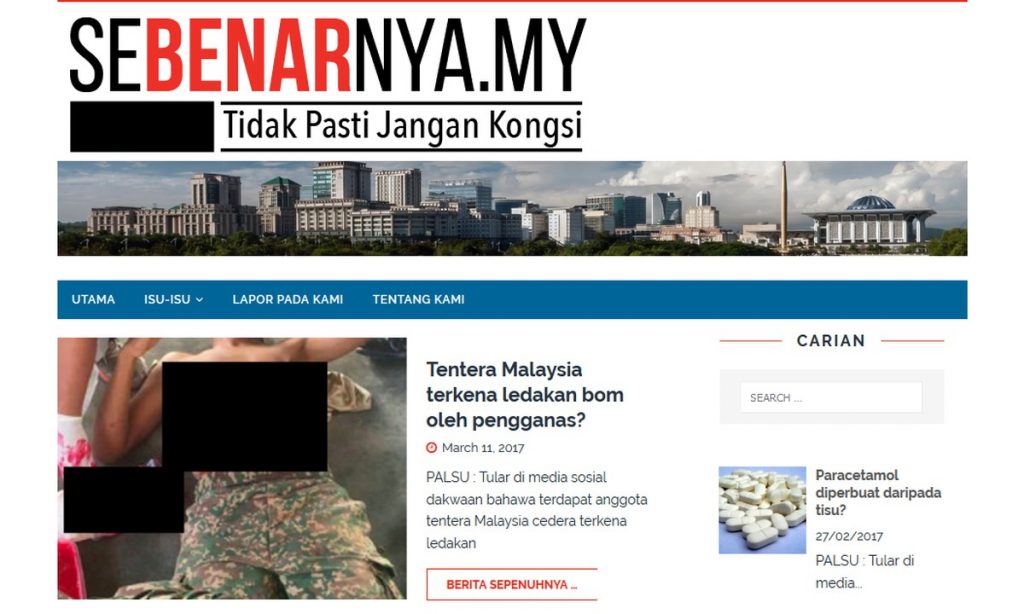 SEBENARNYA.MY Laman Web Semakan Fakta dan Kesahihan