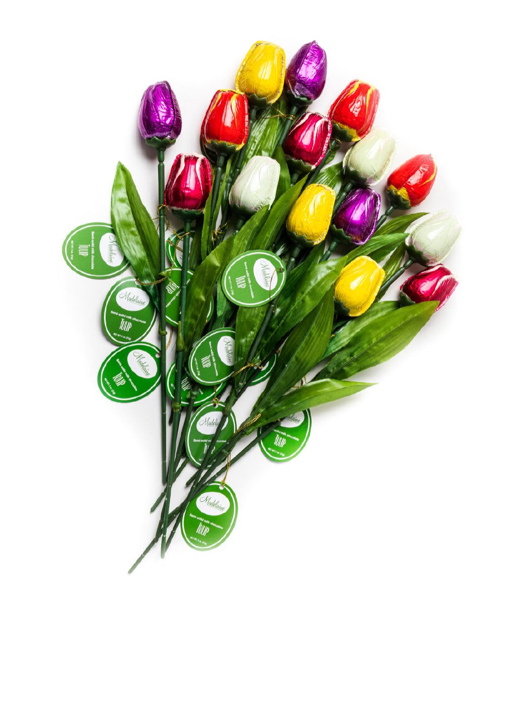 3/4 oz. ASSORTED TULIPS Madelaine Chocolate