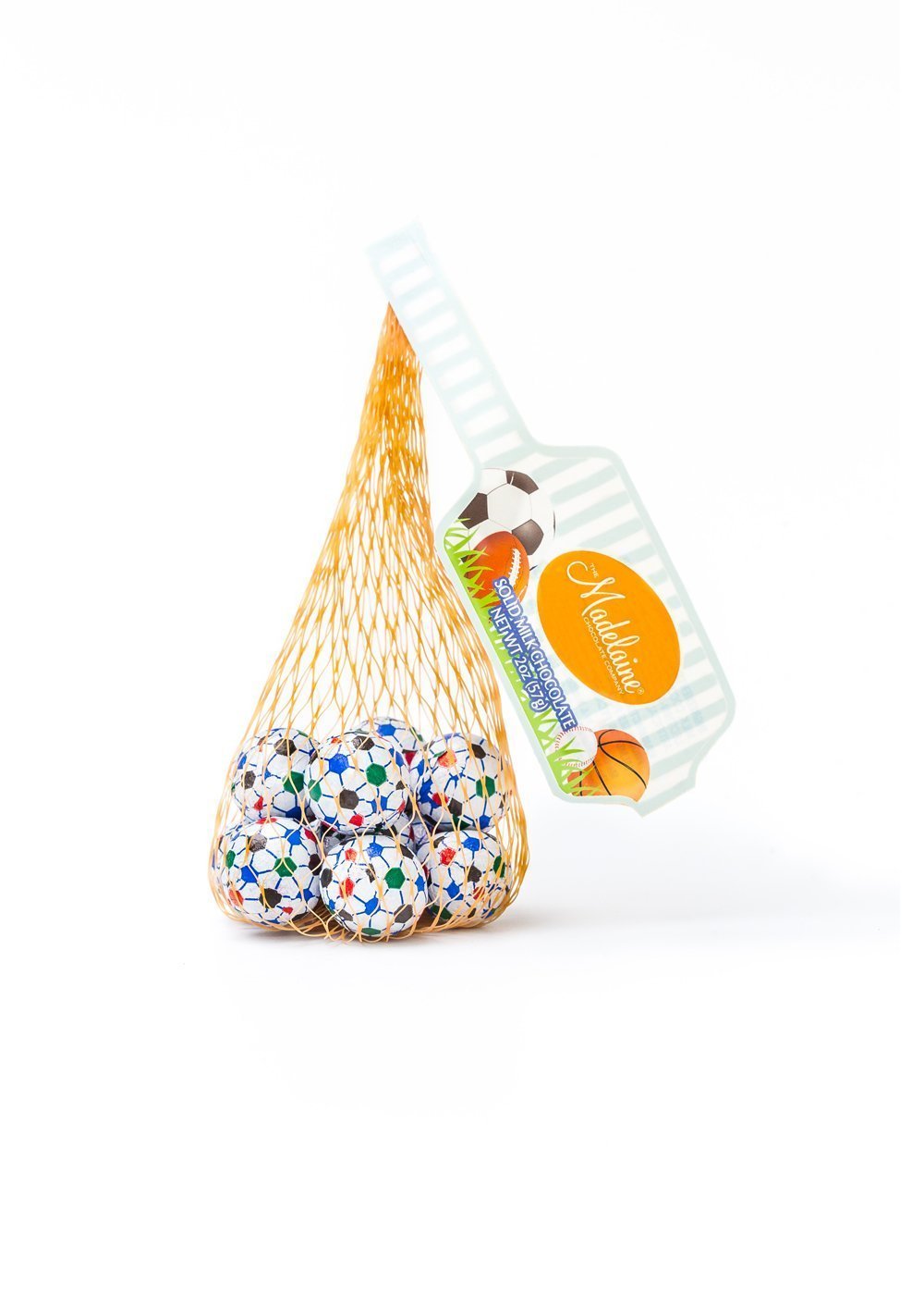 2 oz. SOCCER BALL MESH BAG Madelaine Chocolate