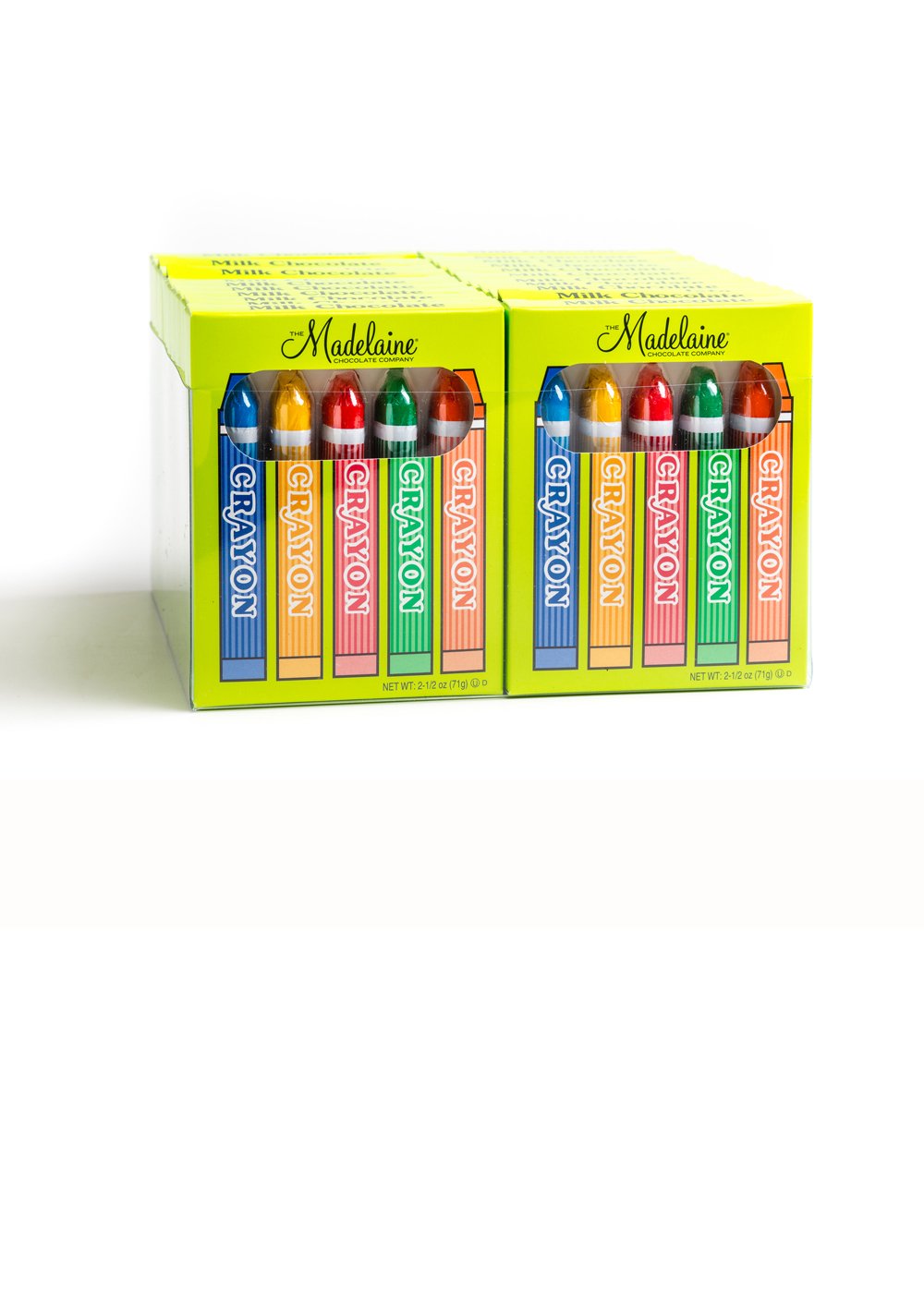 2 1/2 oz. CRAYON BOX Madelaine Chocolate