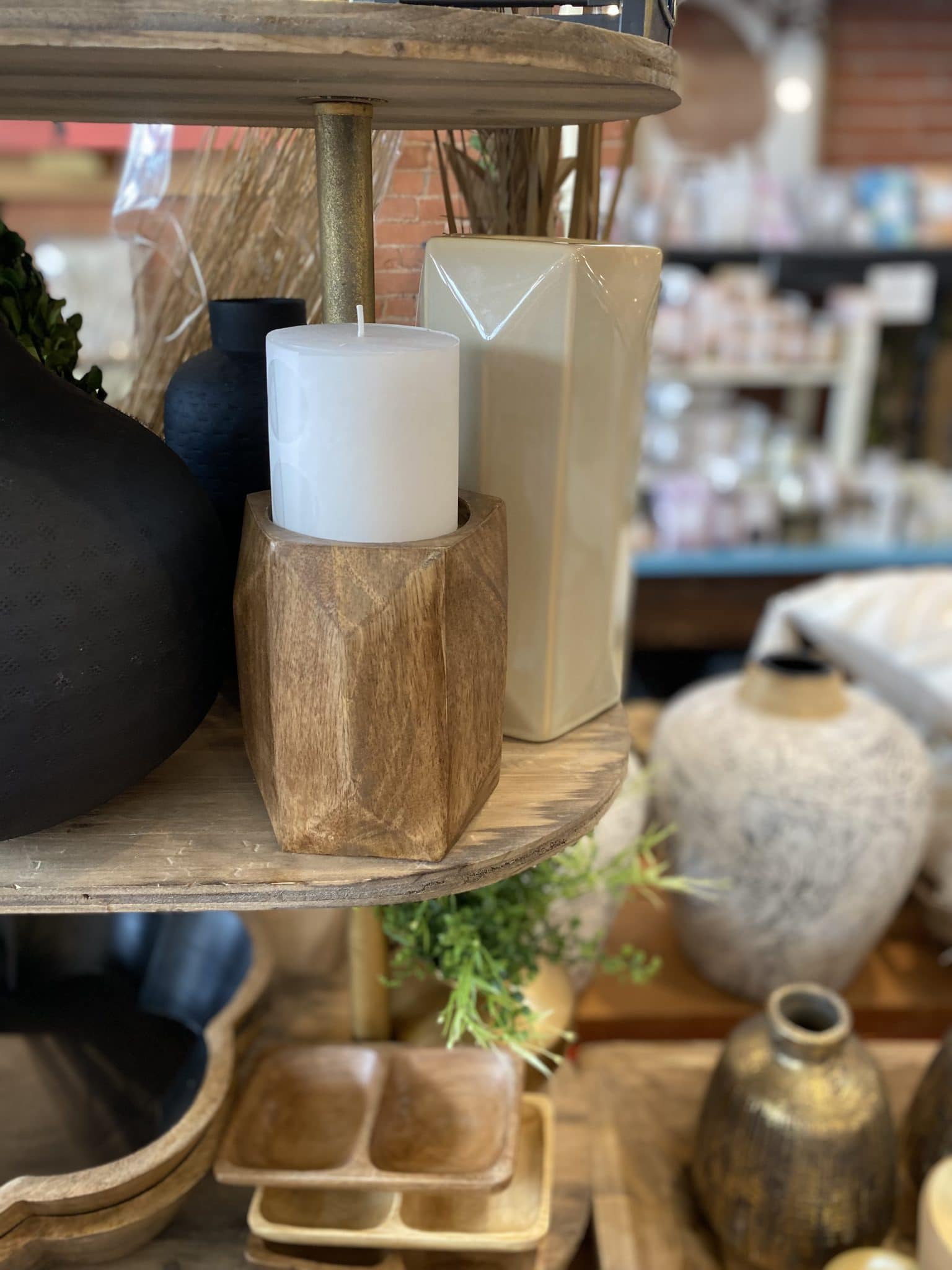 Pillar Candle Holder Ceramic Large Made Market Co.