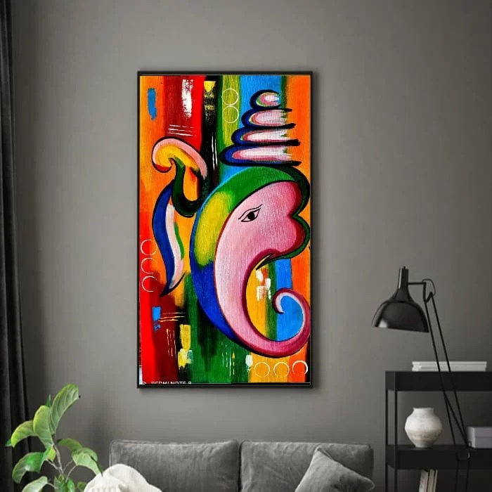 Handmade Lord Ganesha Acrylic Art MadeWithLuv