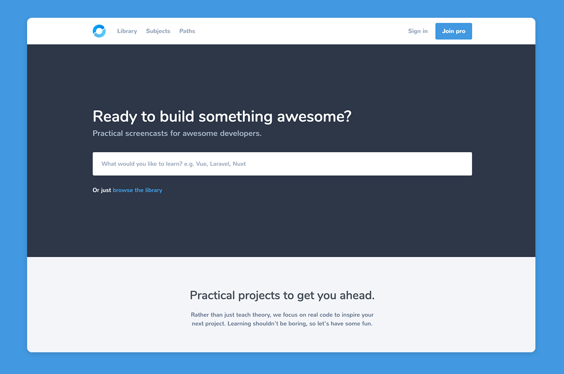 Codecourse Made with Vue.js