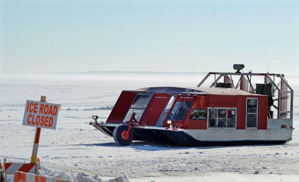 Good Ice Road Madeline Island Ferry Line