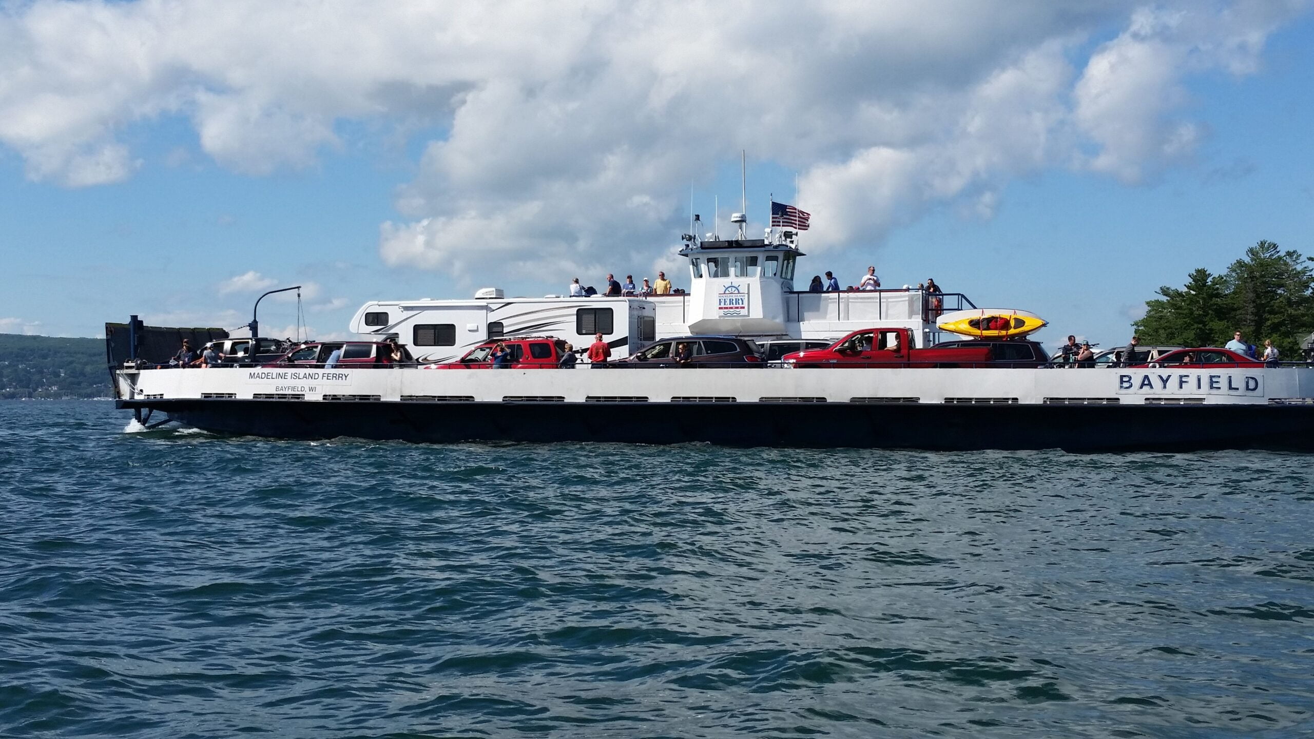 Madeline Island Ferry Line Ferry Boat from Bayfield WI to LaPointe WI