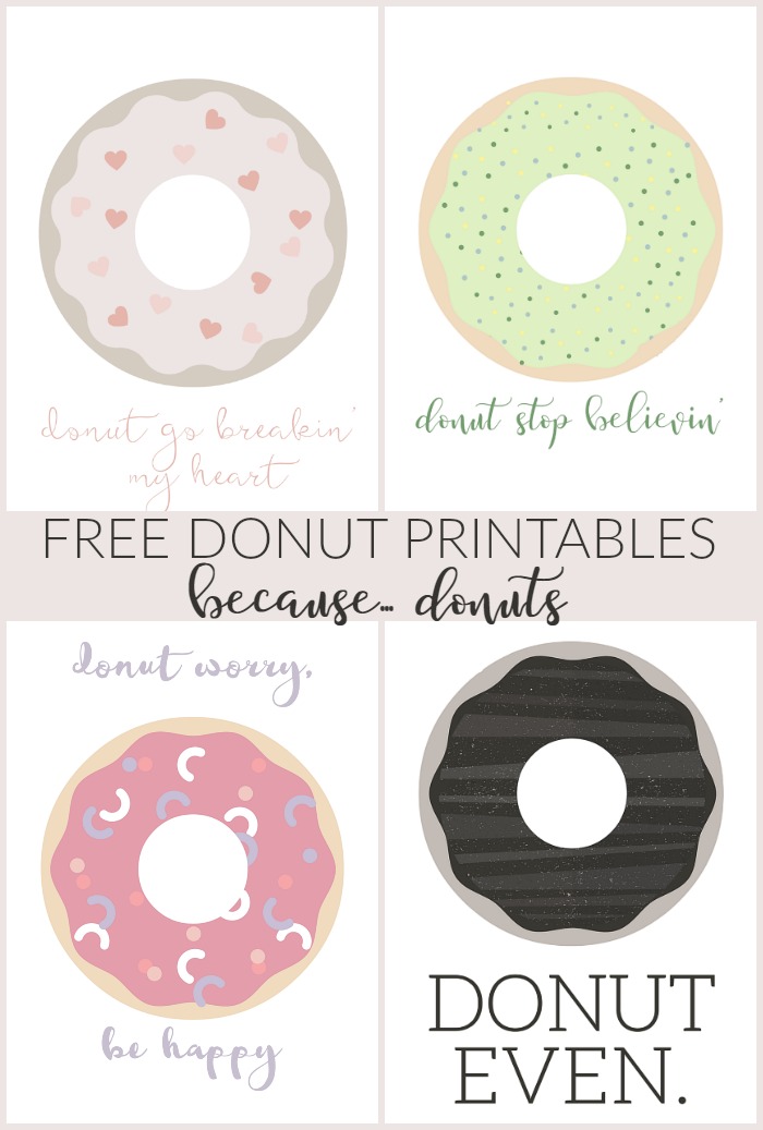 DONUT POSTCARDS BECAUSE... DONUTS Mad in Crafts