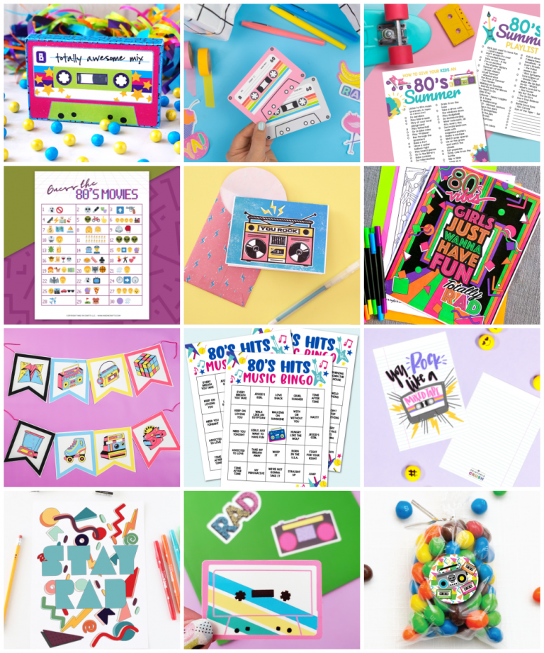 GUESS THE 80S MOVIE BY THE EMOJI - PRINTABLE GAME Crafts Mad in Crafts