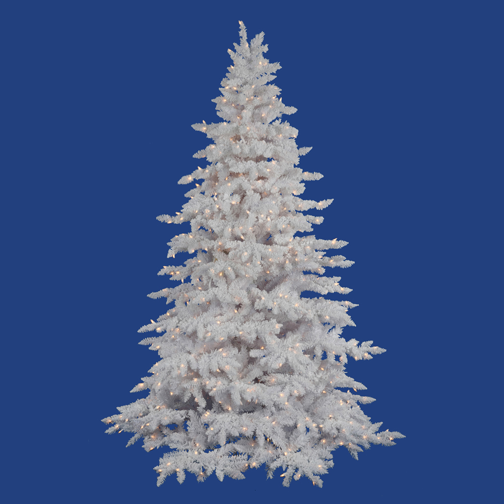 Flocked Tree Madison Fireplace & Patio