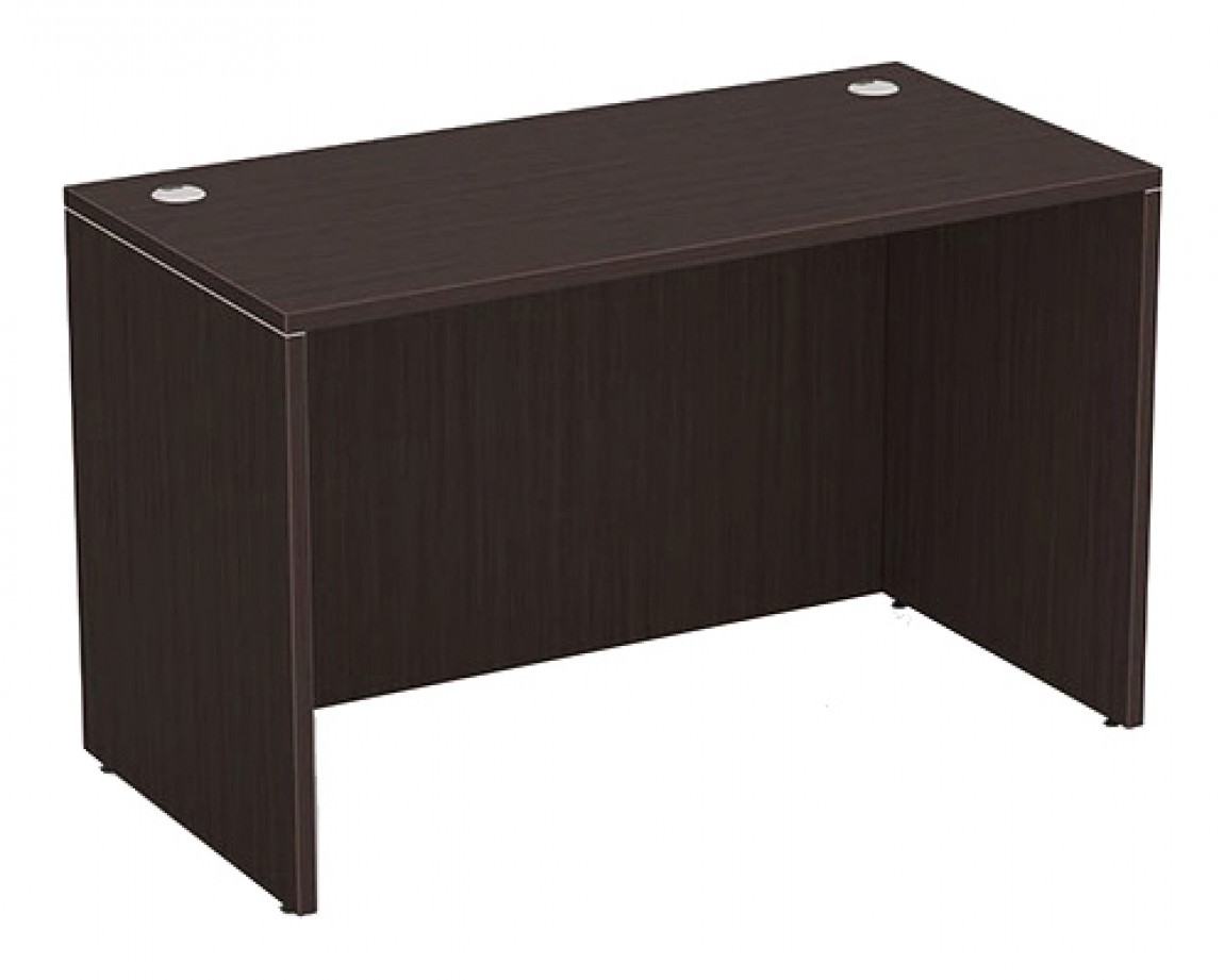 Mahogany Small Rectangular Desk Shell PL Laminate by Performance