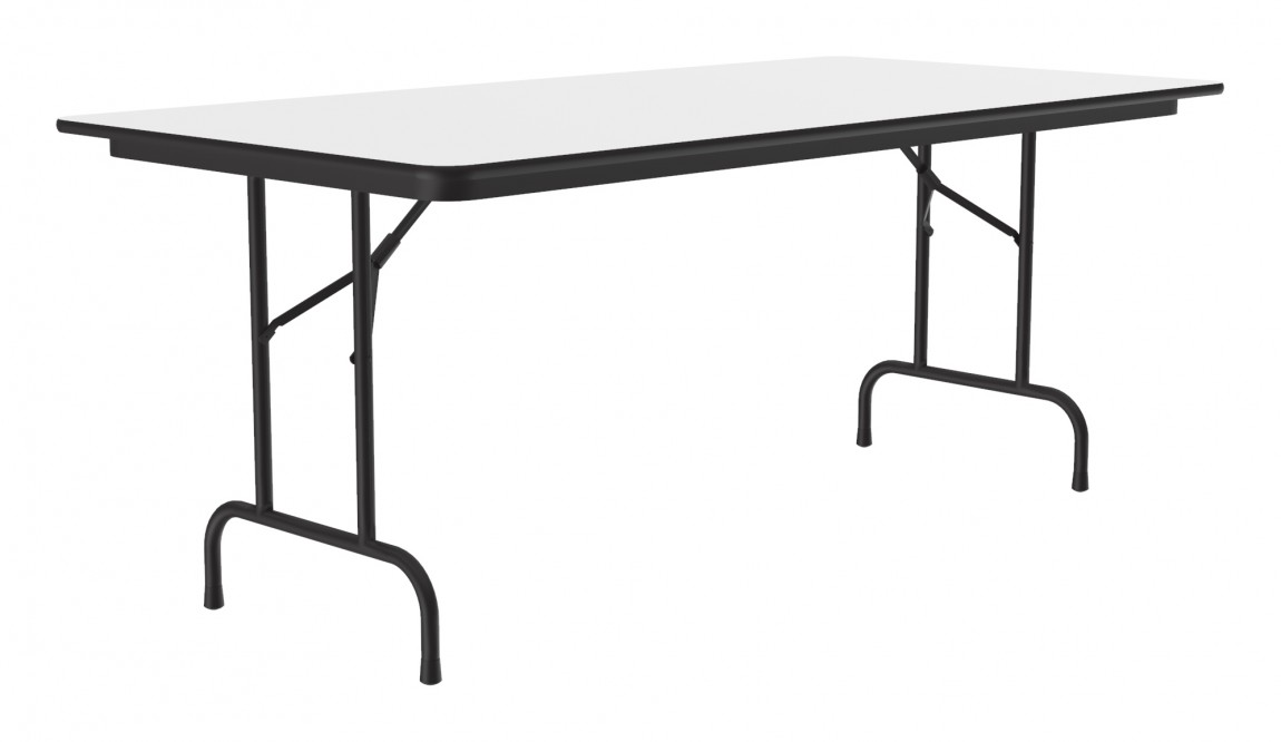 White Rectangular Folding Table Deluxe HighPressure by Correll