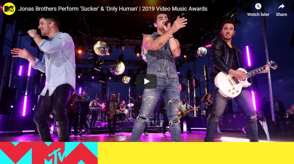 Watch Jonas Brothers Perform ‘Sucker’ at Asbury Park for 2019 VMAs