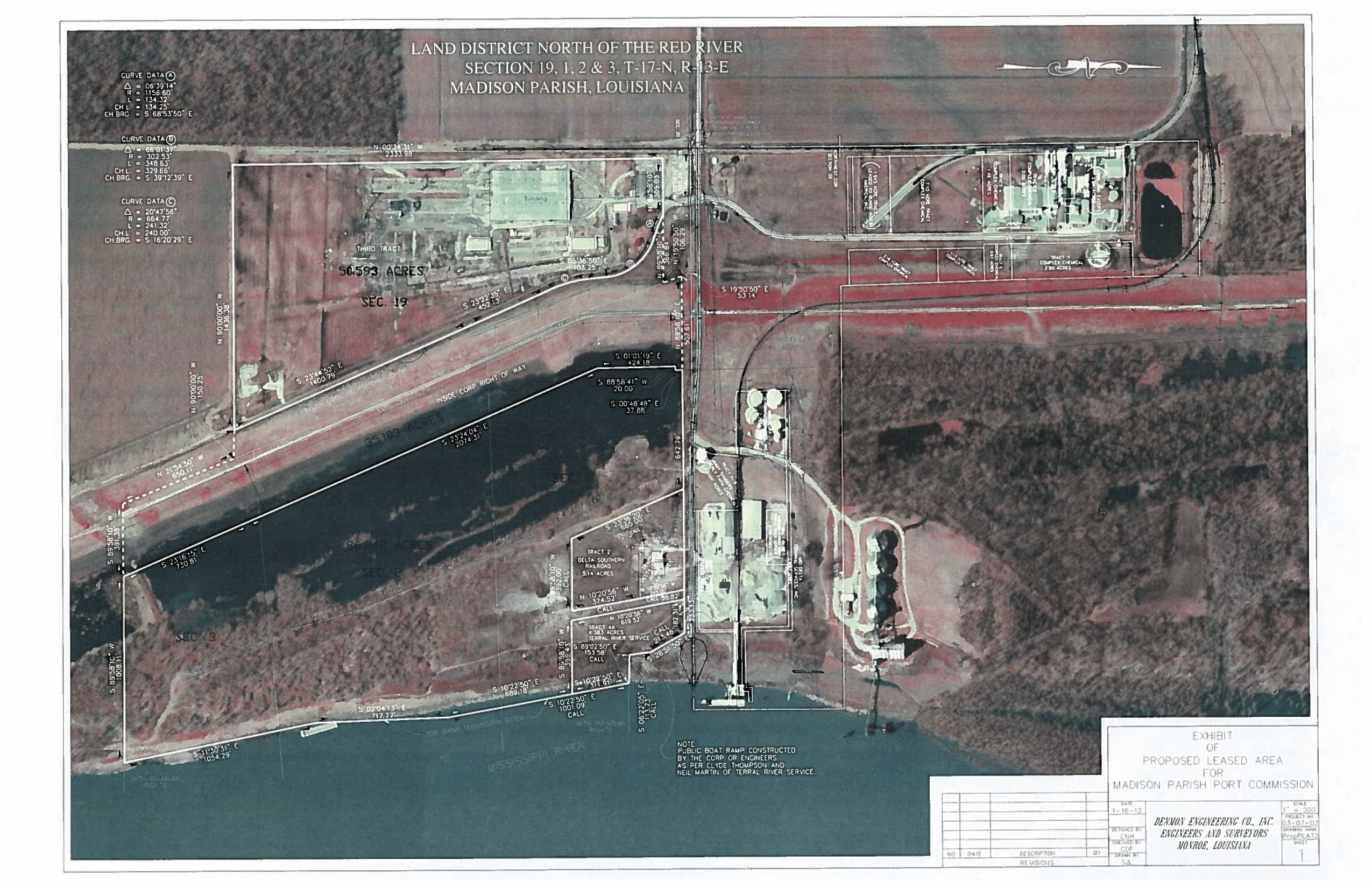 Aerial view of Madison Parish Port Commission