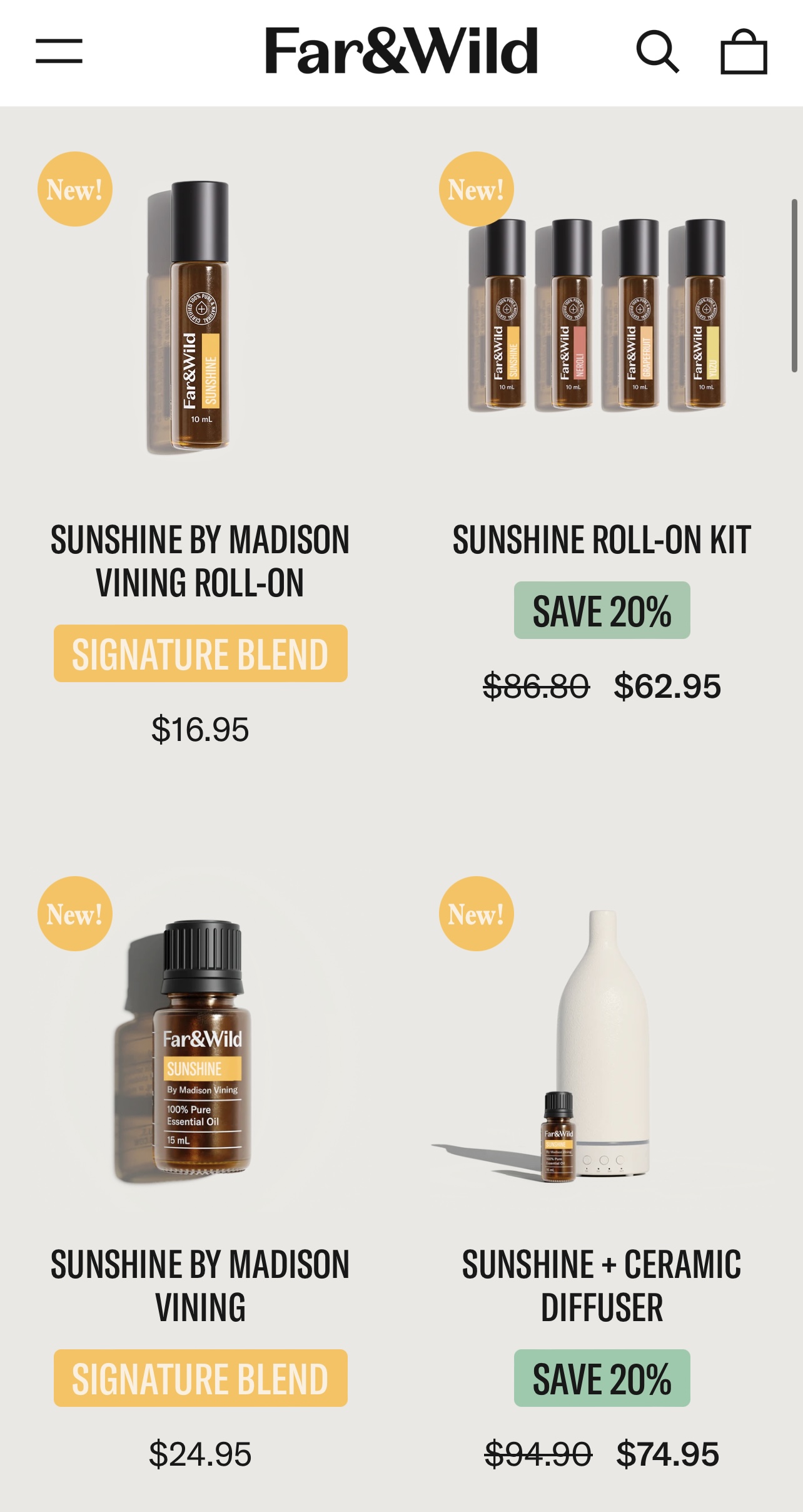 Far & Wild my favorite essential oils Madison Vining Blog