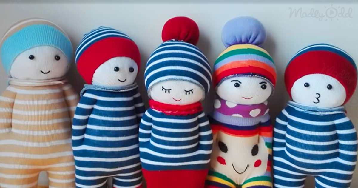 Learn How To Make The Cutest Sock Dolls EVER With This Easy DIY Video
