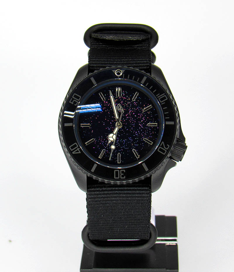 Pre sale Seiko Mod watch skx007 with nh36a movement galaxy dial ceramic  stealth graphite black cerakote - Mad Mod World