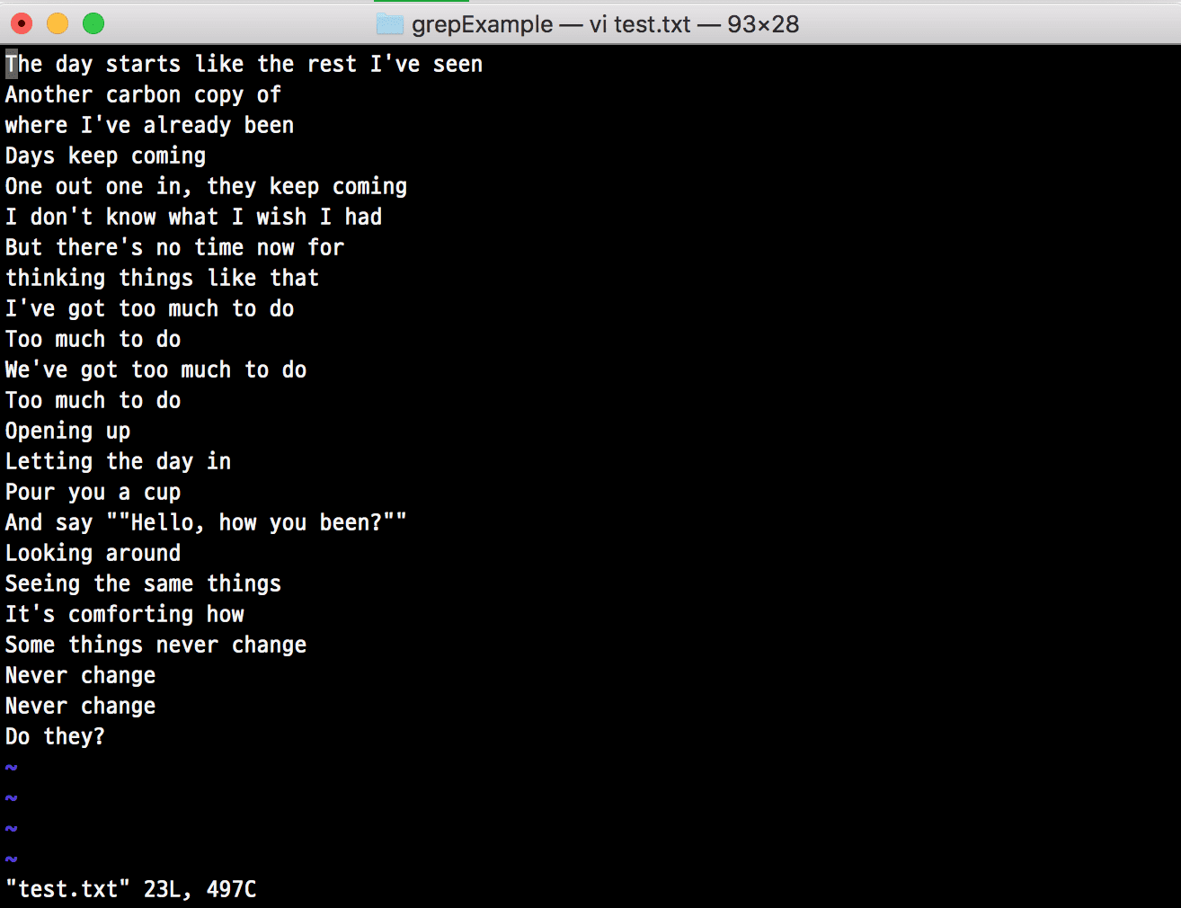 grep 예제와 옵션