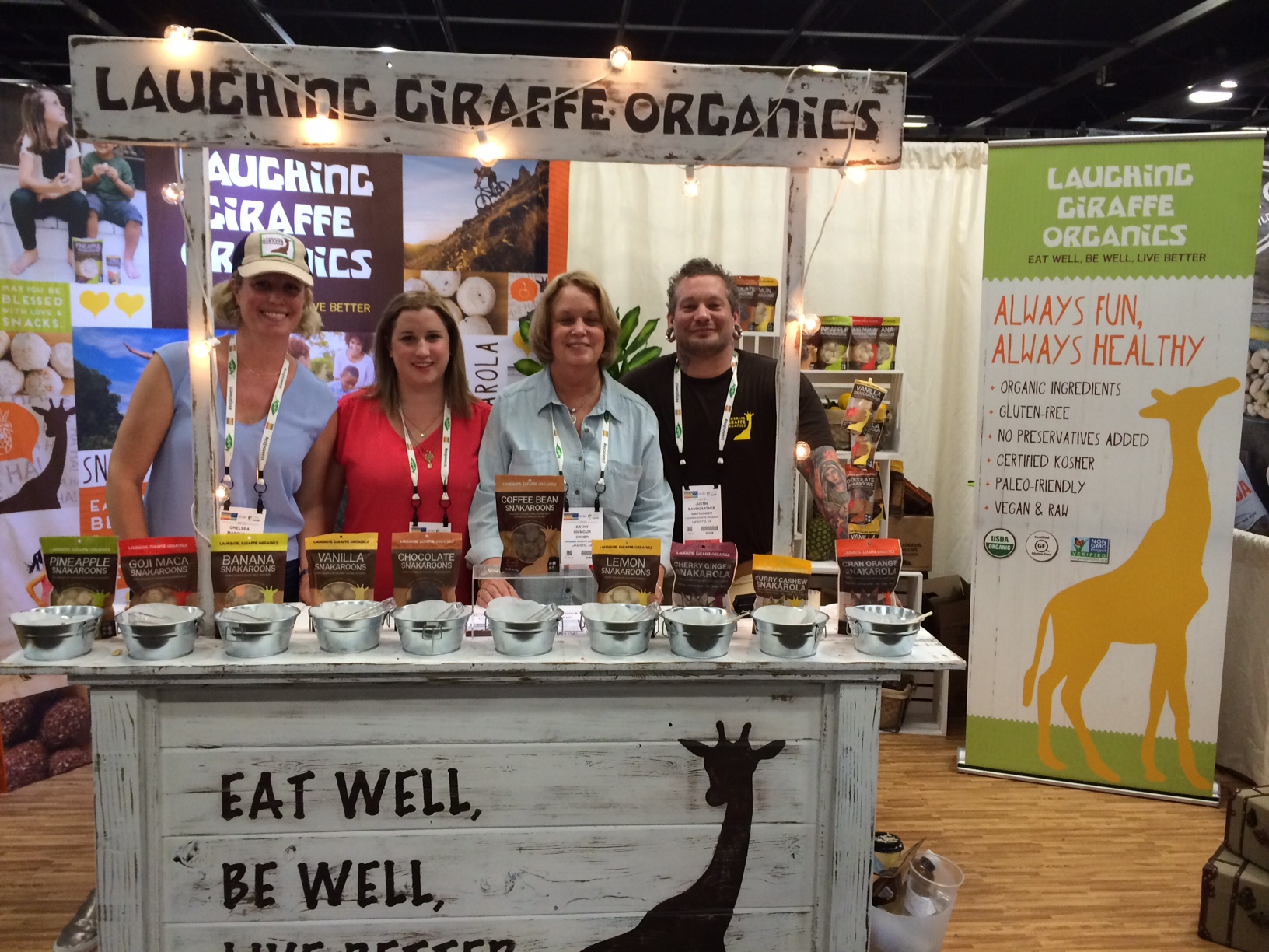 Laughing Giraffe Expo West Booth MadPlum Creative
