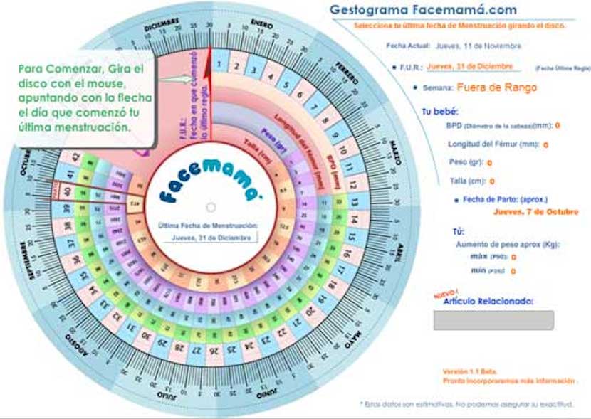 El gestograma una herramienta muy útil que tienes a tu alcance
