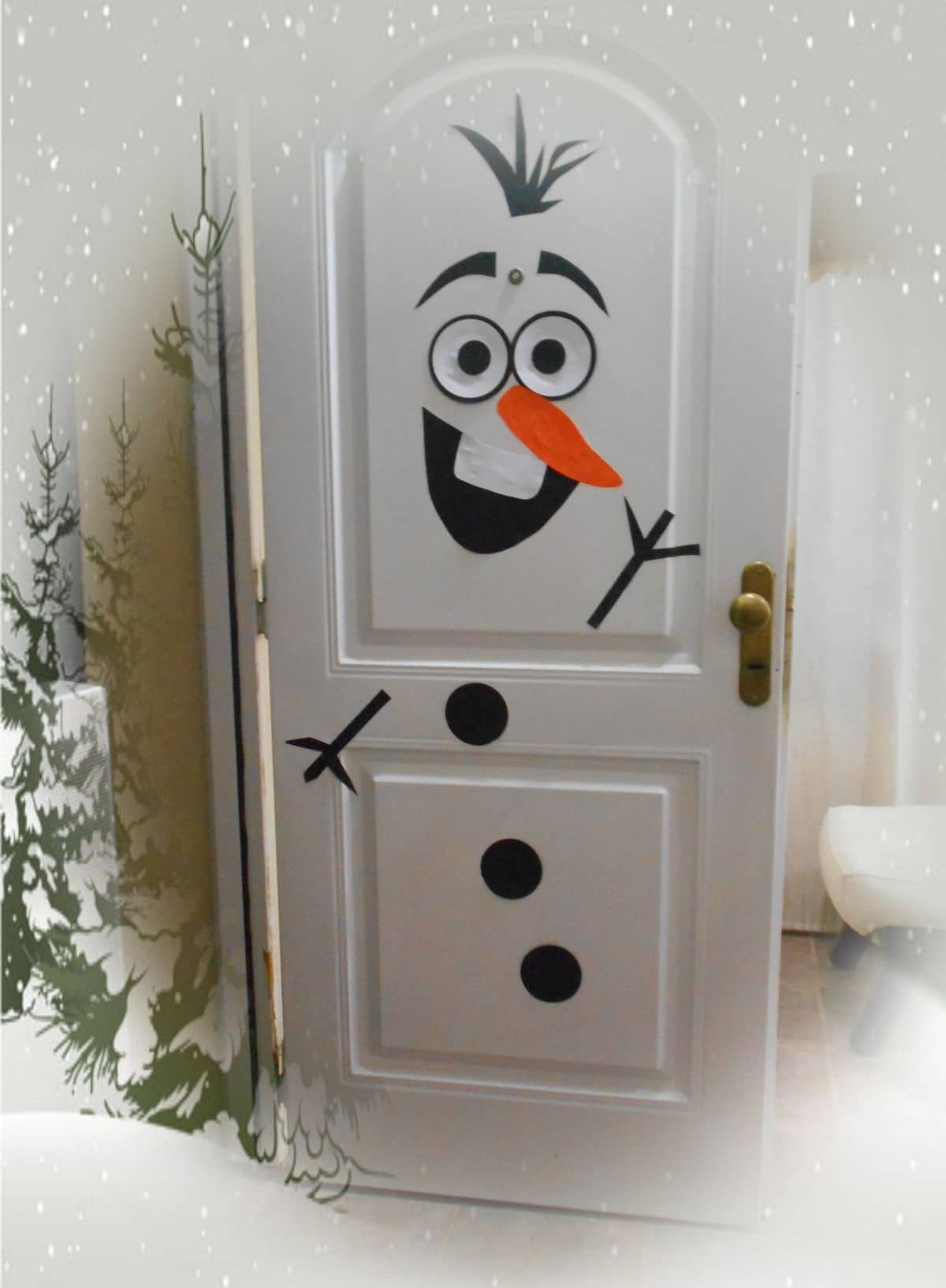 Ideas para adornar la puerta en Navidad