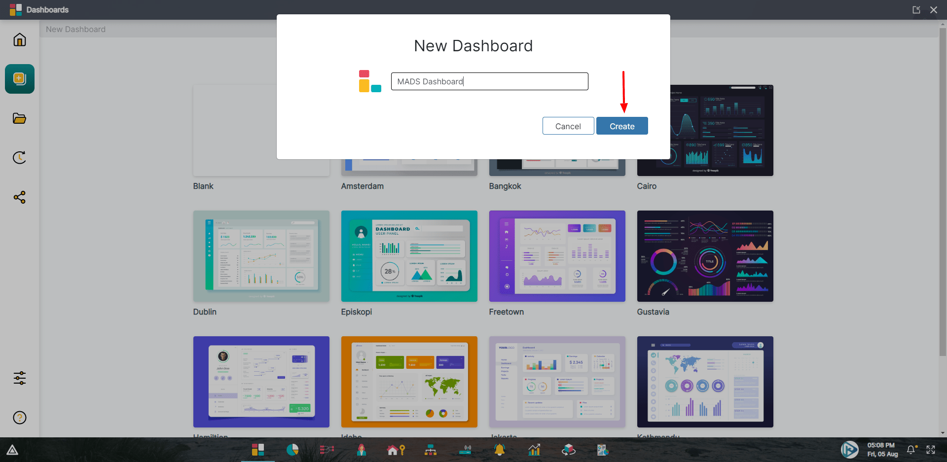 Creating Dashboards MADS