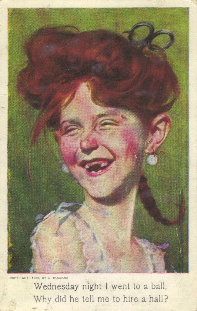 Postcard Alfred E. Neuman Female LookALike • USA