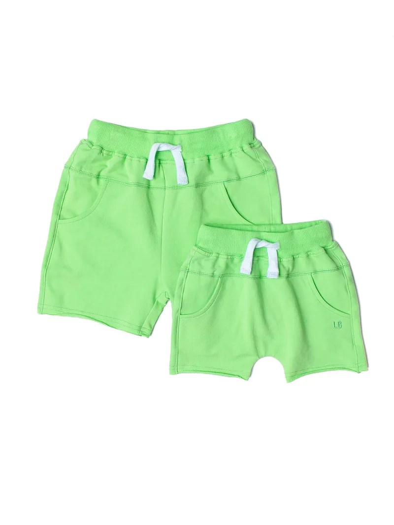 Little Bipsy Raw Edge Harem Short Electric Green MaeBerry Co