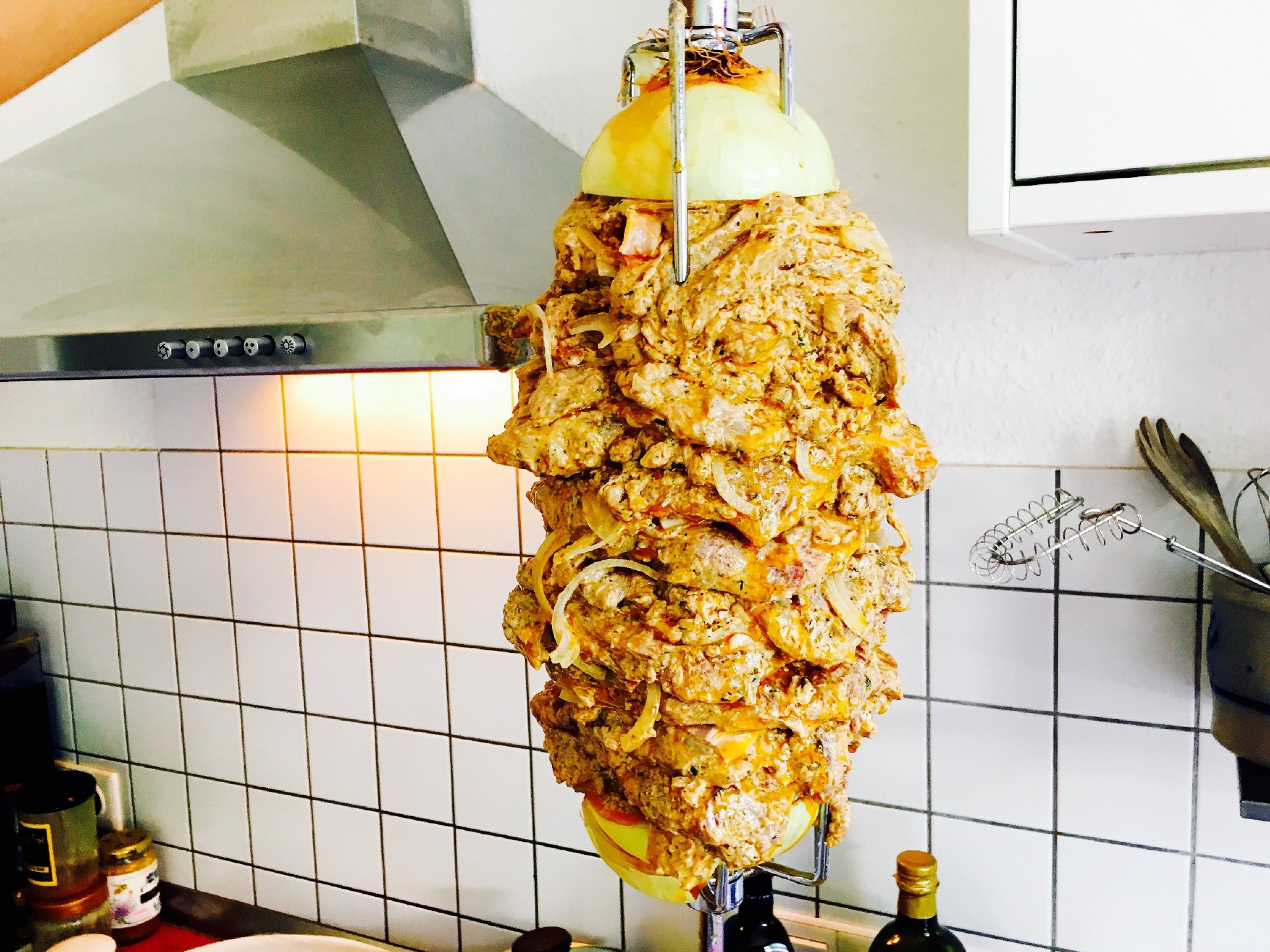 Gyros am Spieß vom Grill - Männersteak