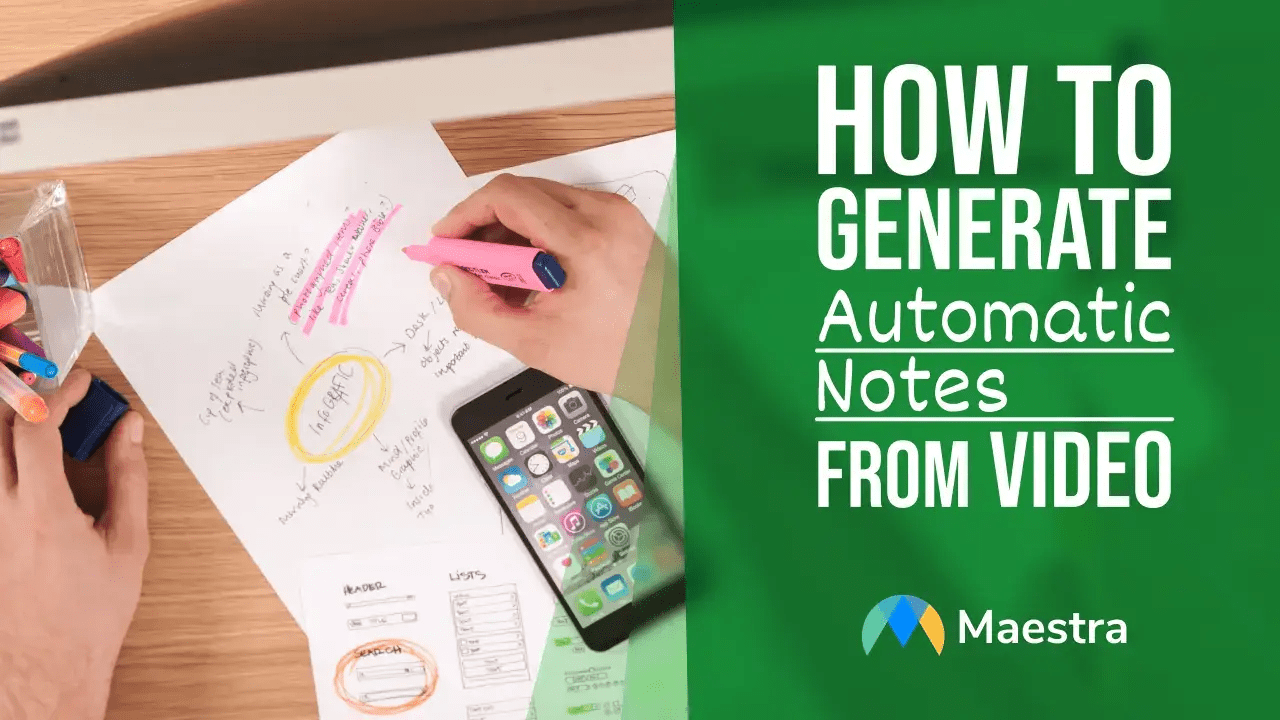 How to Generate Automatic Notes from Video Maestra