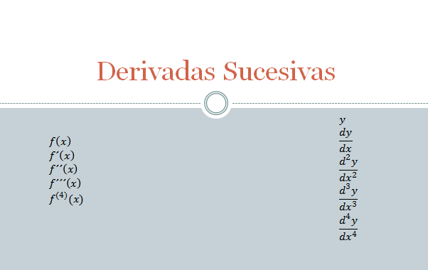 Derivados Sucessivos Exercícios Resolvidos)
