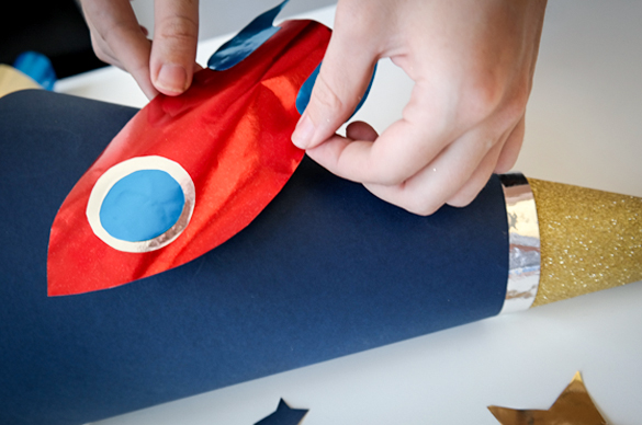 DIY Schultüte 2 Eine Rakete zum Durchstarten für den Schulstart!