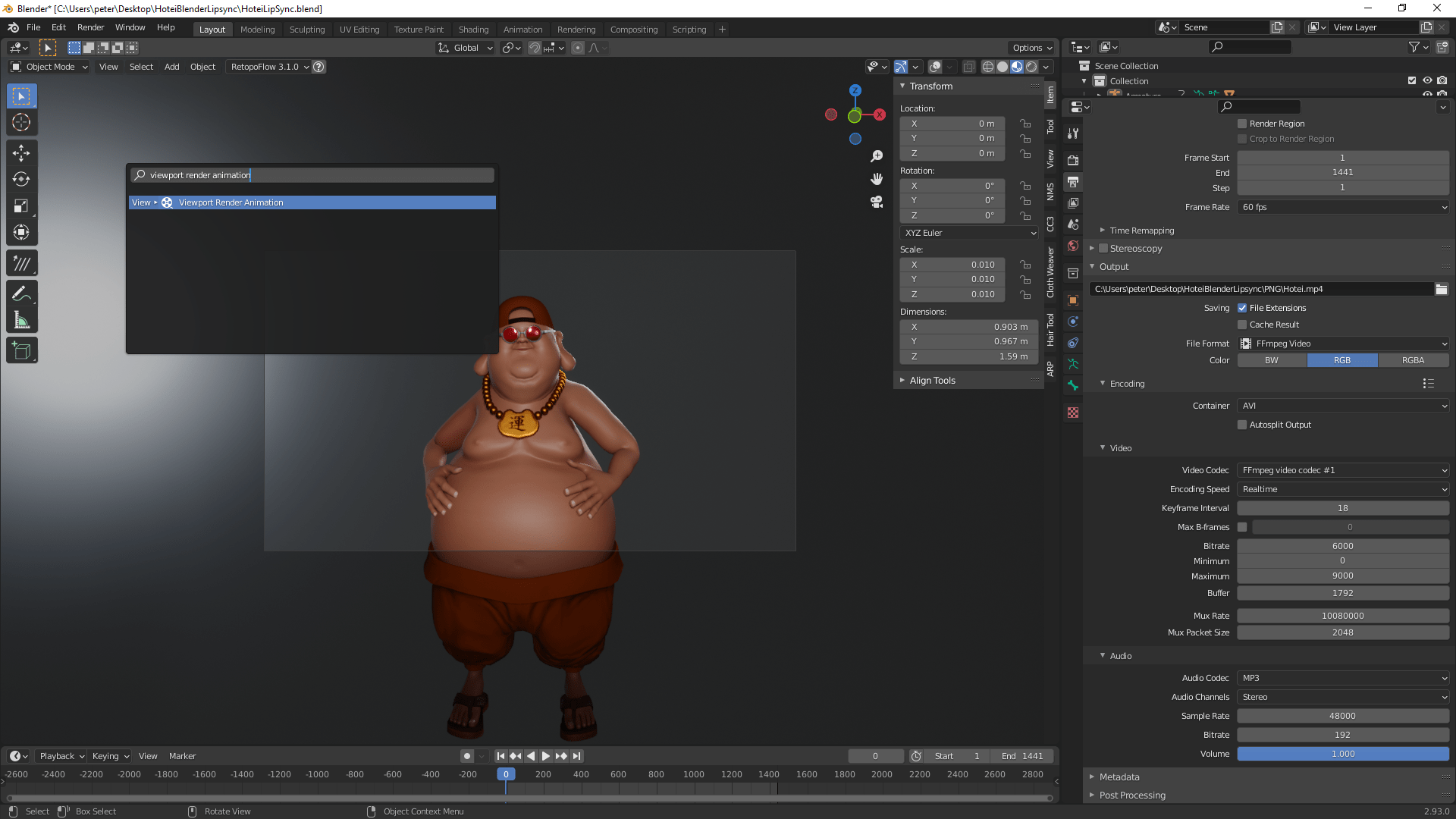Creating Facial and Lipsync Animation in iClone for Blender
